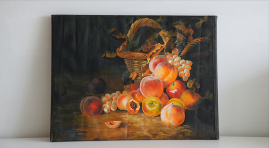 HARVEST GLOW by Mahsa Gee, standing on a shelf against a white wall