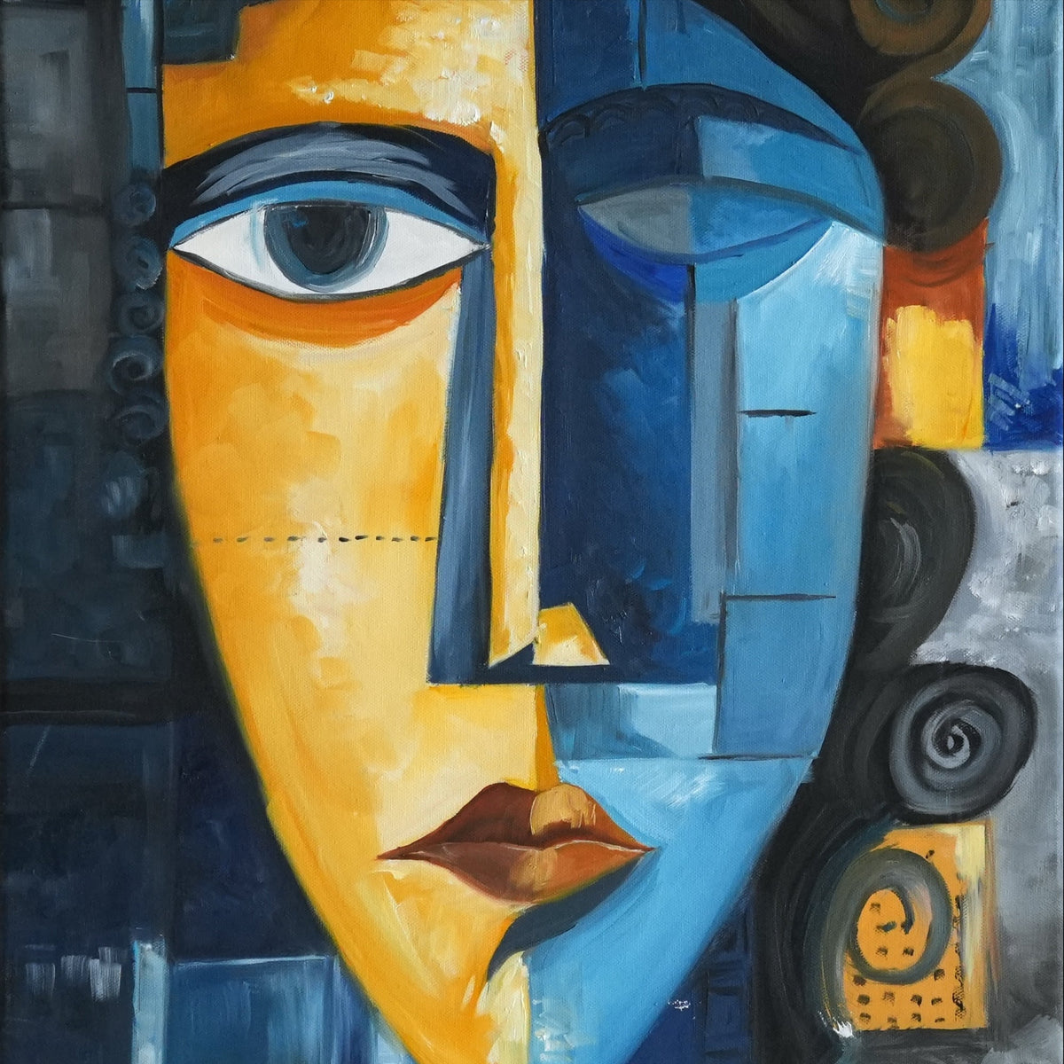MUSE MOSAIC, oil painting by Mahsa Gee