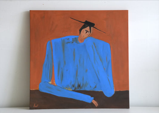 HIM by Mahsa Gee, standing on a shelf against a white wall