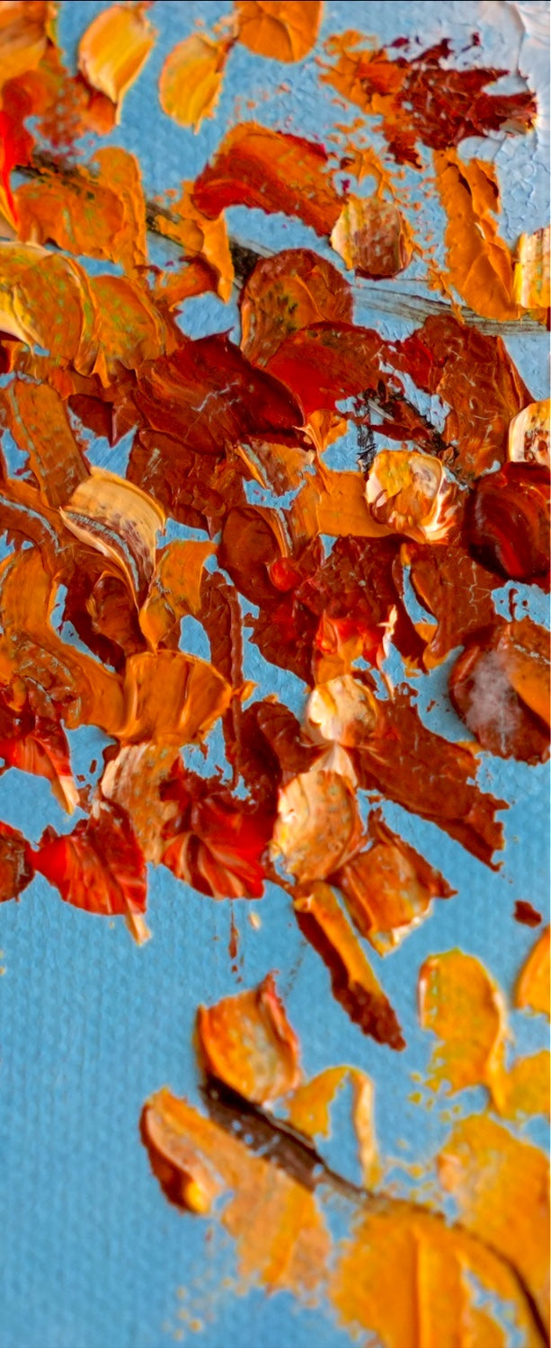 Close-up of DANCING LEAVES by Mahsa Gee